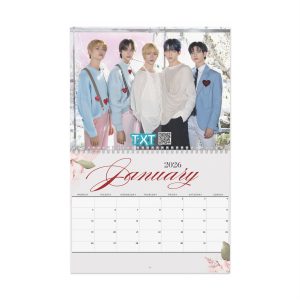 Kpop Wall Calendar 2026 | Floral Aesthetic Merch for Kpop Fans