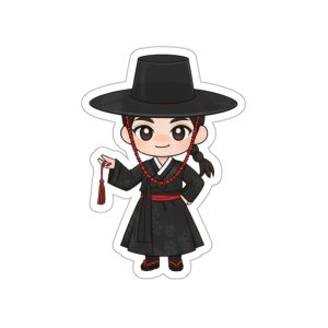 Charming Character Die-Cut Stickers - Adorable K-Pop Style, Cute Laptop Decor, Gifts for Fans, Journals, Party Favors
