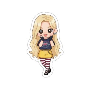 Cute Kawaii Character Die-Cut Stickers, Laptop Decals, Kids Party Favors, Cute Character Stickers, Gift for Anime Lovers